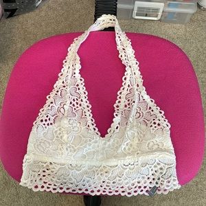 White lace bralette